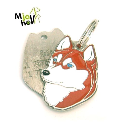 identificação-cães-husky-siberiano-marrom-gravados.jpg Placas identificação para cães, gravados, personalizados MjavHov - loja virtual
